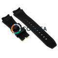 Каучуковый ремешок для часов Casio MTP-1326 черный RKCA-008 - 4